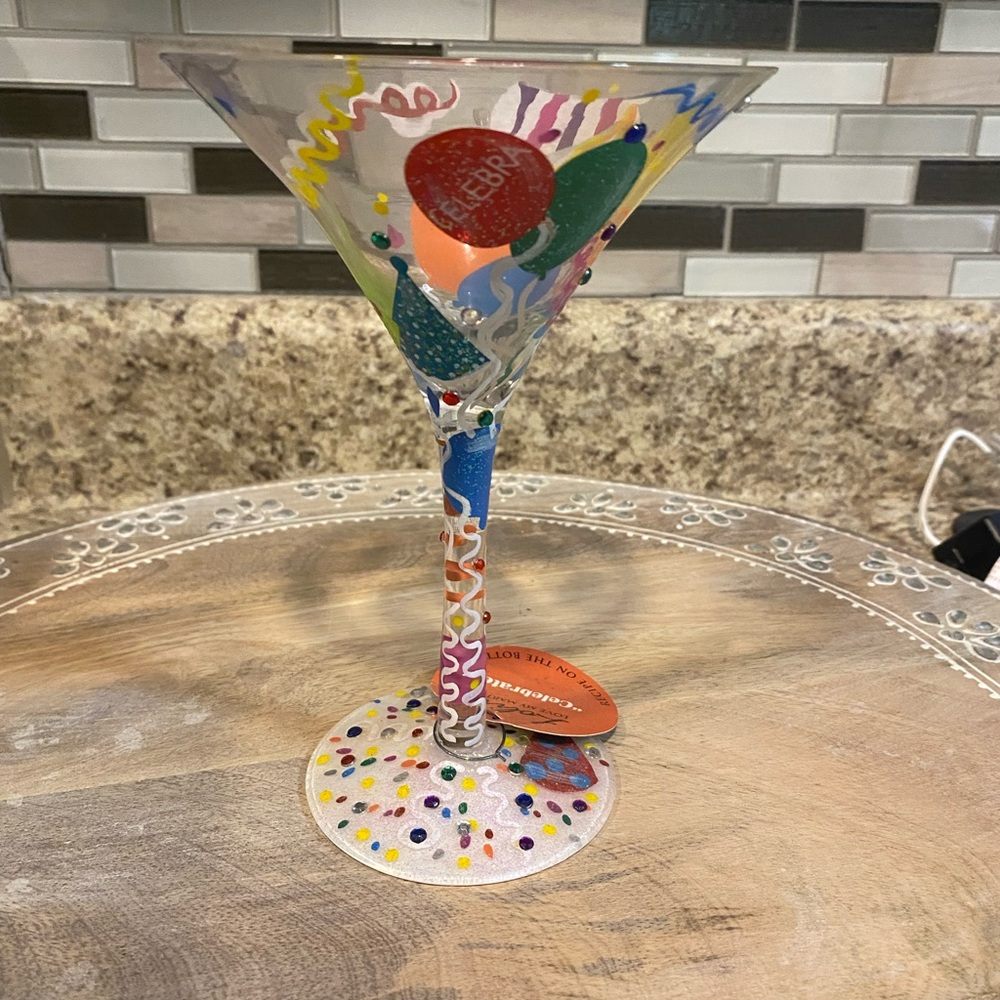 Lolita “celebrate” Martini Glass